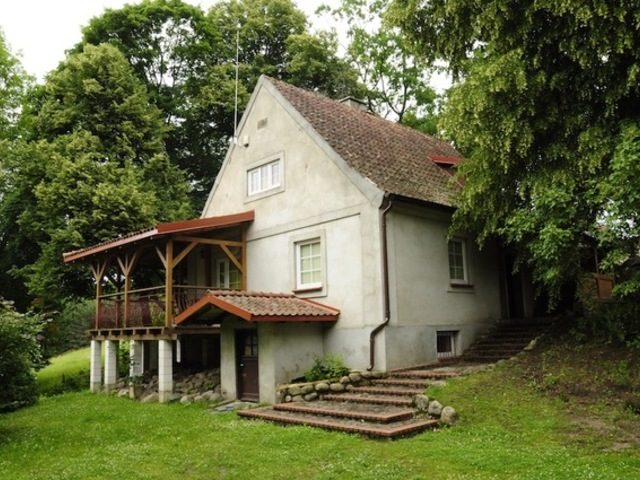 Domek wypoczynkowy w Powałczynie na Mazurach, widok z zewnątrz